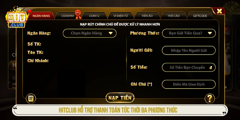 Hitclub Race - Tải Hit Club iOS/APK, Trang Chủ Chính Thức HITCLUB hỗ trợ thanh toán tức thời đa phương thức